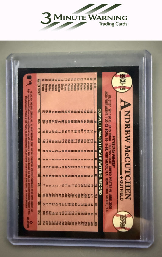 2024 Topps Chrome Update #89CU-19 Andrew McCutchen 1989 Topps Baseball