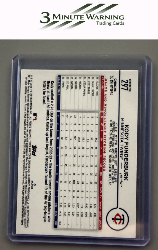 2024 Topps Chrome #297 Kody Funderburk Refractor