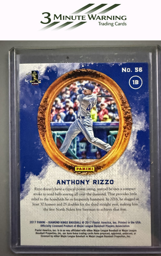 2017 Panini Diamond Kings #56b Anthony Rizzo : Gray Uniform