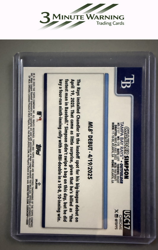 2025 Topps Chrome Update #USC17 Chandler Simpson
