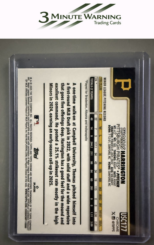2025 Topps Chrome Update #USC177 Thomas Harrington X-Fractors