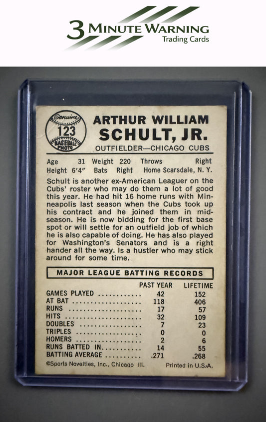 1960 Leaf #123 Art Schult