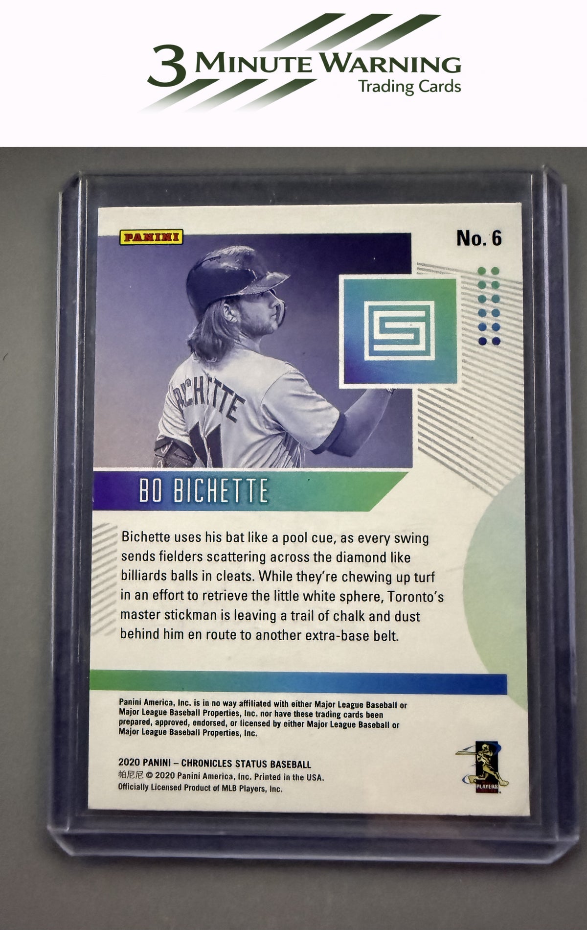 2020 Panini Chronicles #6 Bo Bichette Status