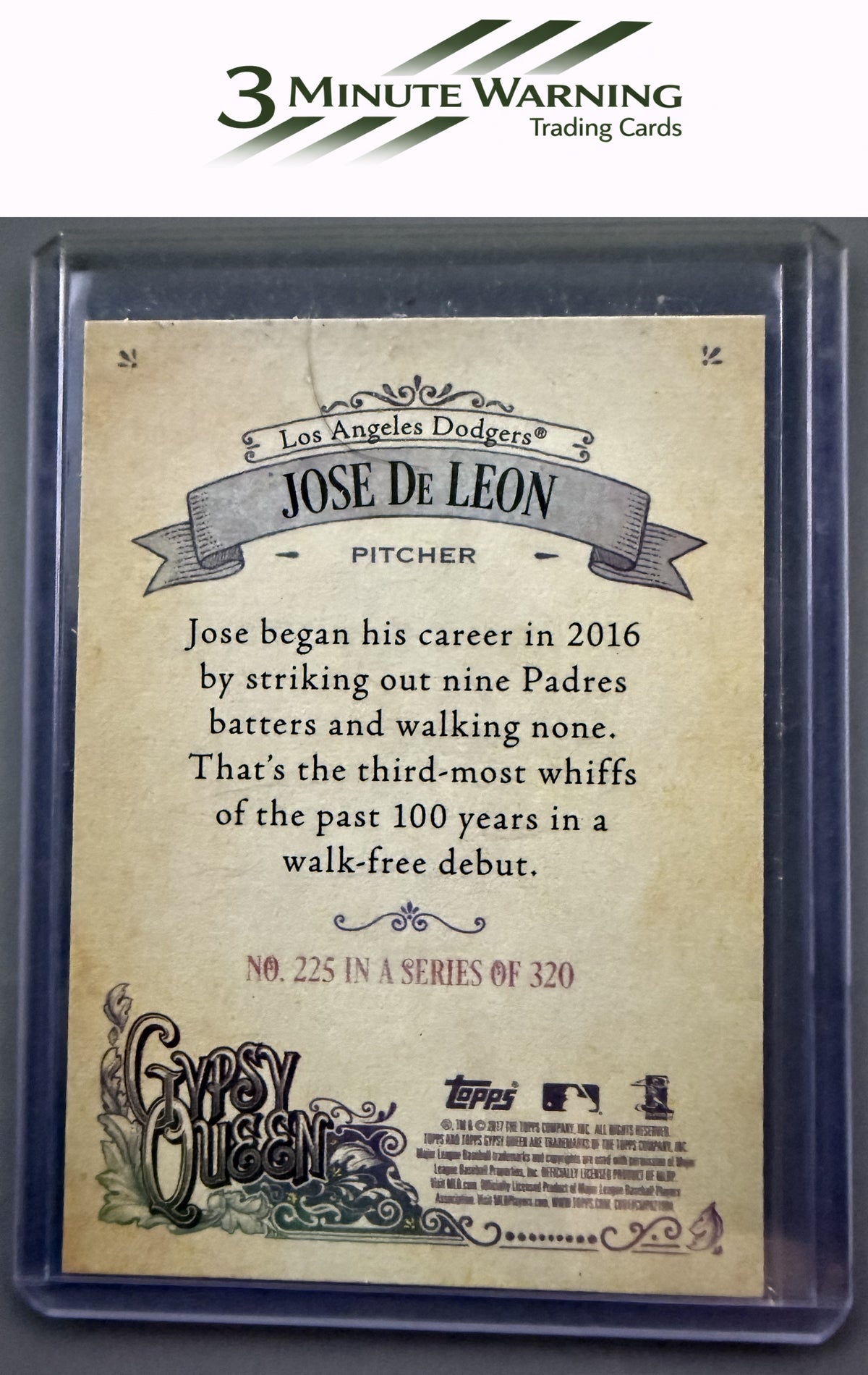 2017 Topps Gypsy Queen #225 Jose De Leon Green