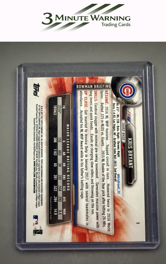 2017 Bowman #1 Kris Bryant