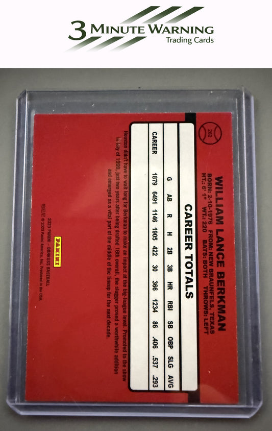 2023 Donruss #262 Lance Berkman Holo Purple