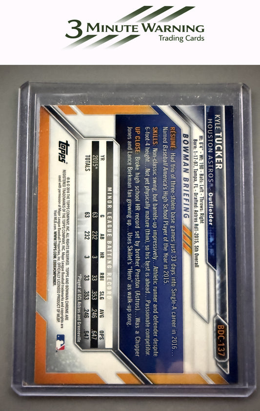 2016 Bowman Draft #BDC-137 Kyle Tucker Chrome