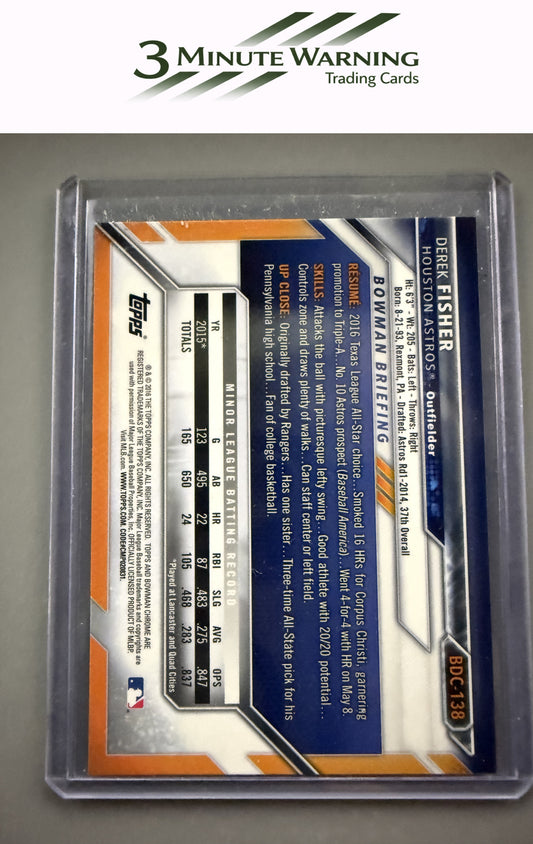 2016 Bowman Draft #BDC-138 Derek Fisher Chrome