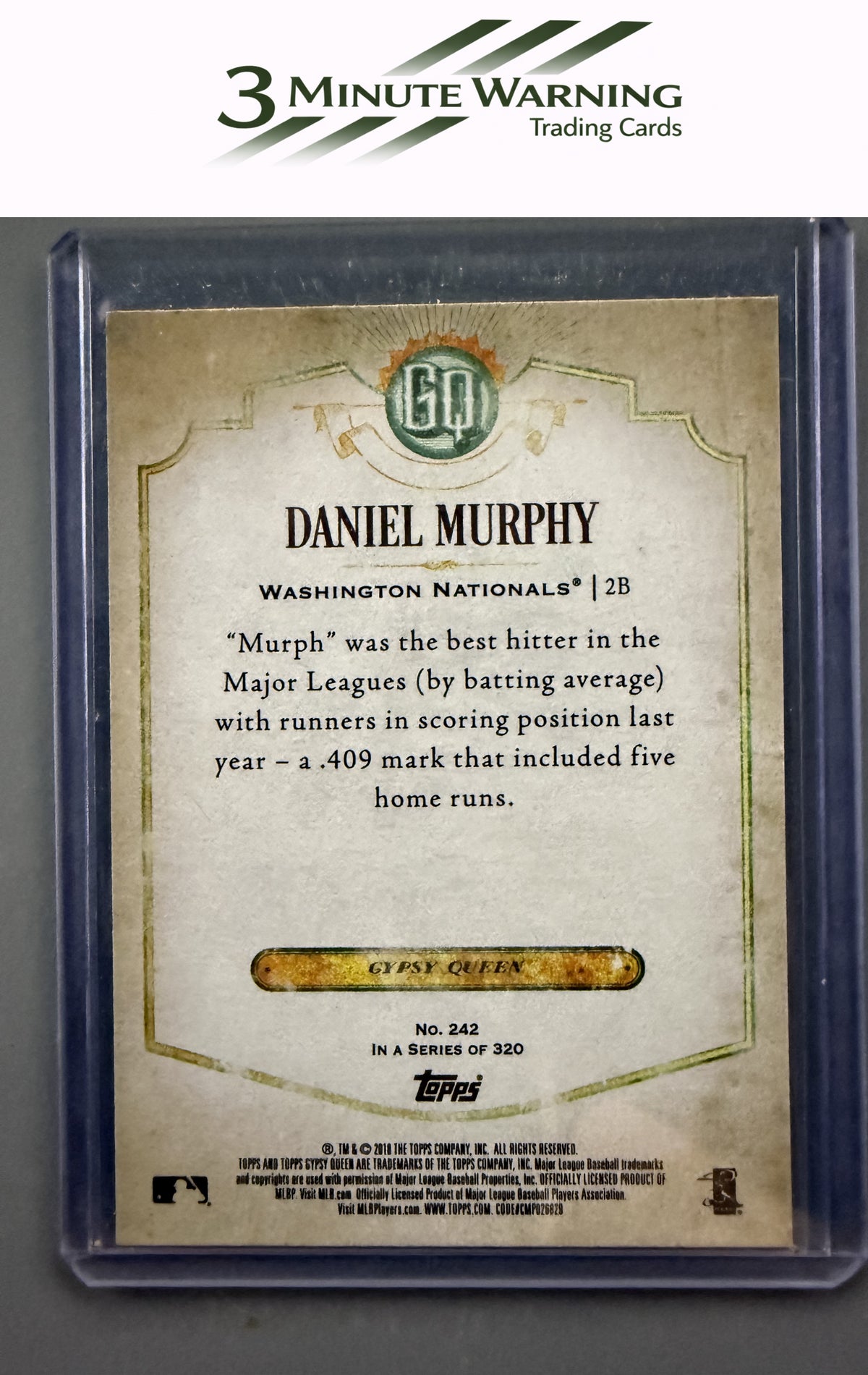 2018 Topps Gypsy Queen #242 Daniel Murphy