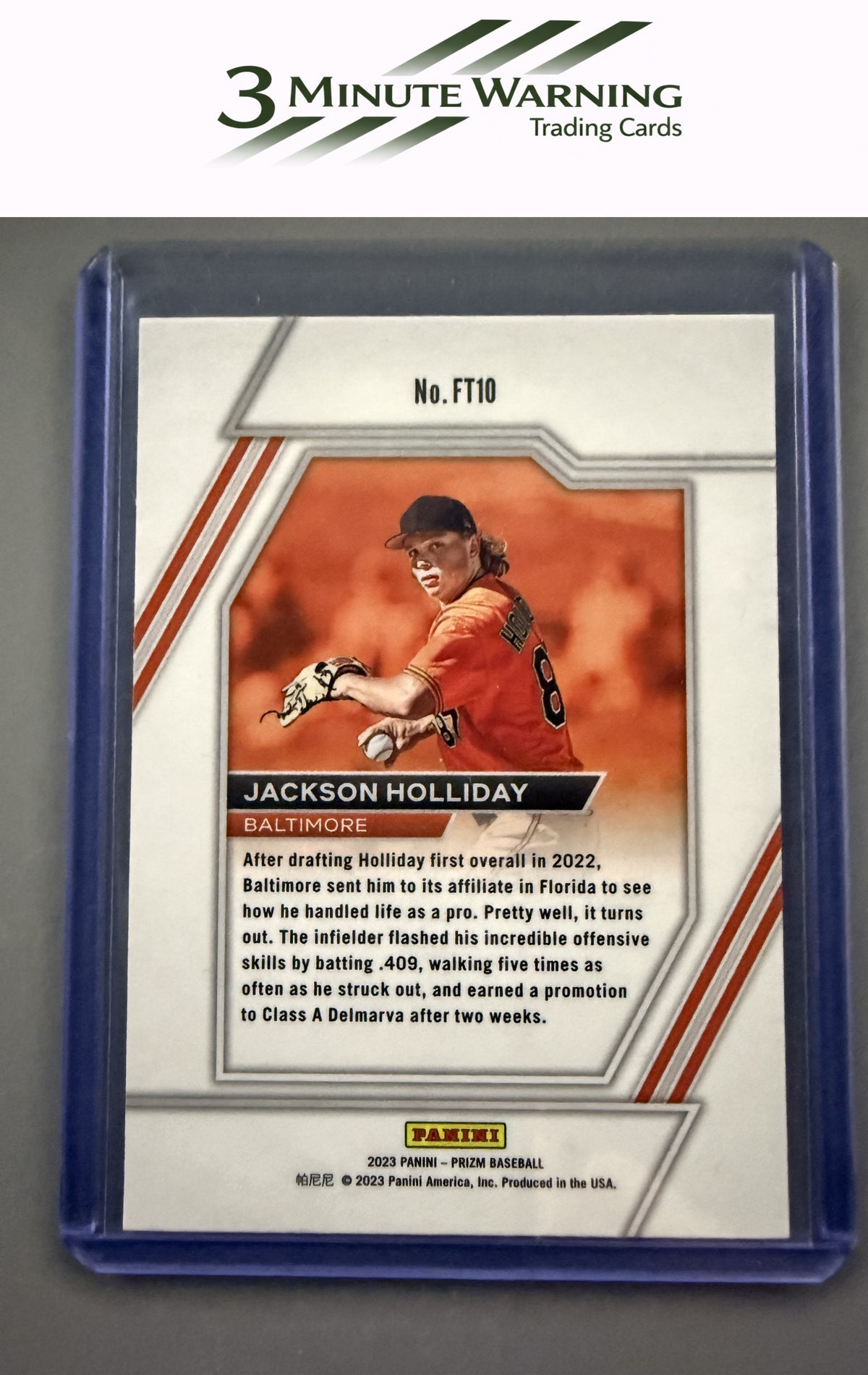 2023 Panini Prizm #FT10 Jackson Holliday Future Tools