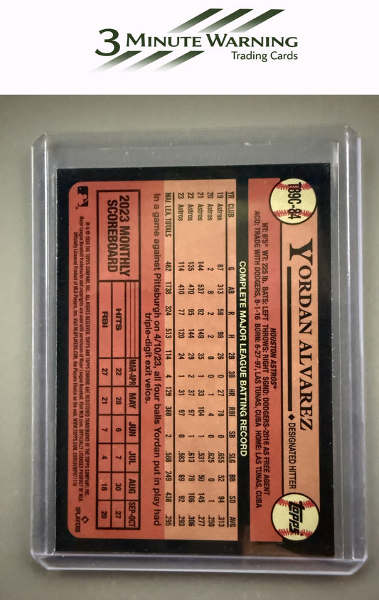 2024 Topps #T89C-84 Yordan Alvarez 1989 Topps Baseball 35th Anniversary Chrome