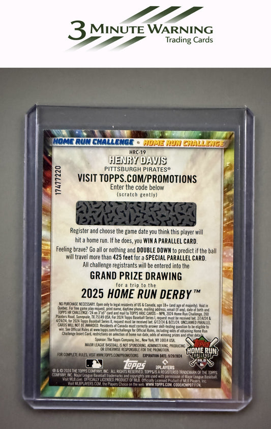 2024 Topps #HRC-19 Henry Davis Home Run Challenge (Series Two)