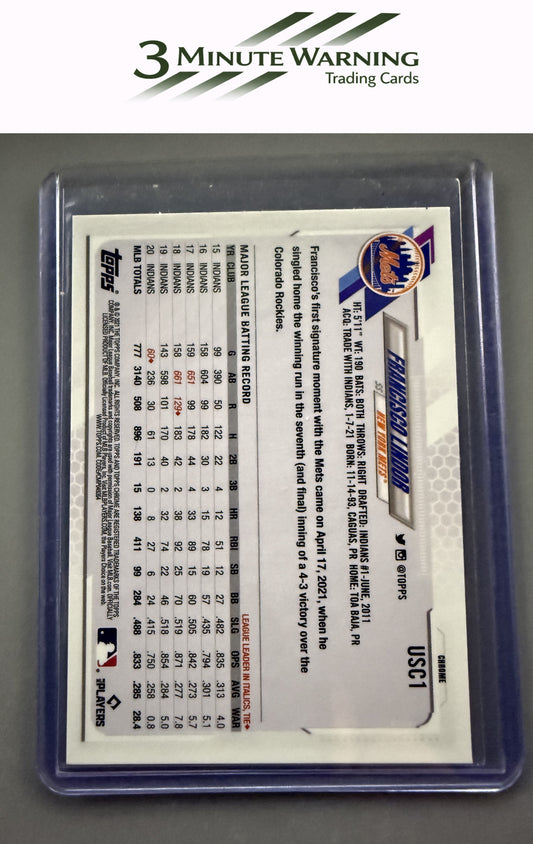 2021 Topps Chrome Update #USC1 Francisco Lindor
