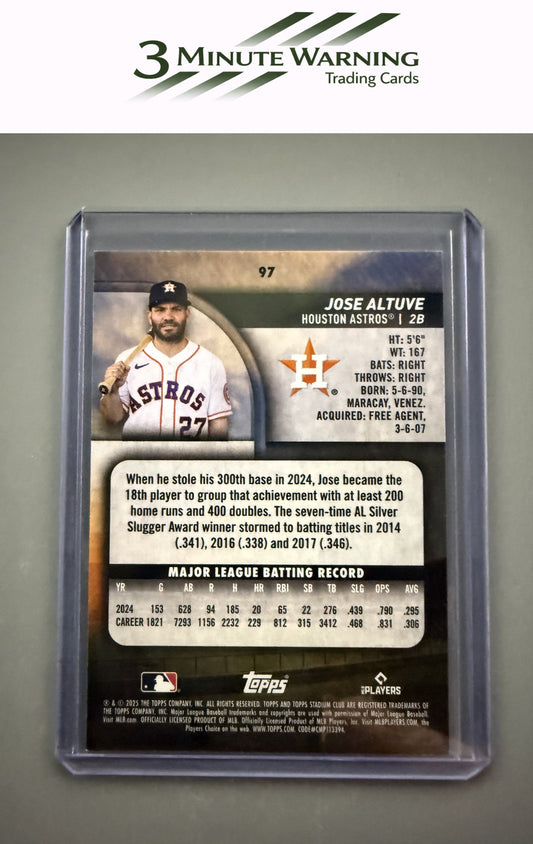 2025 Stadium Club #97 Jose Altuve
