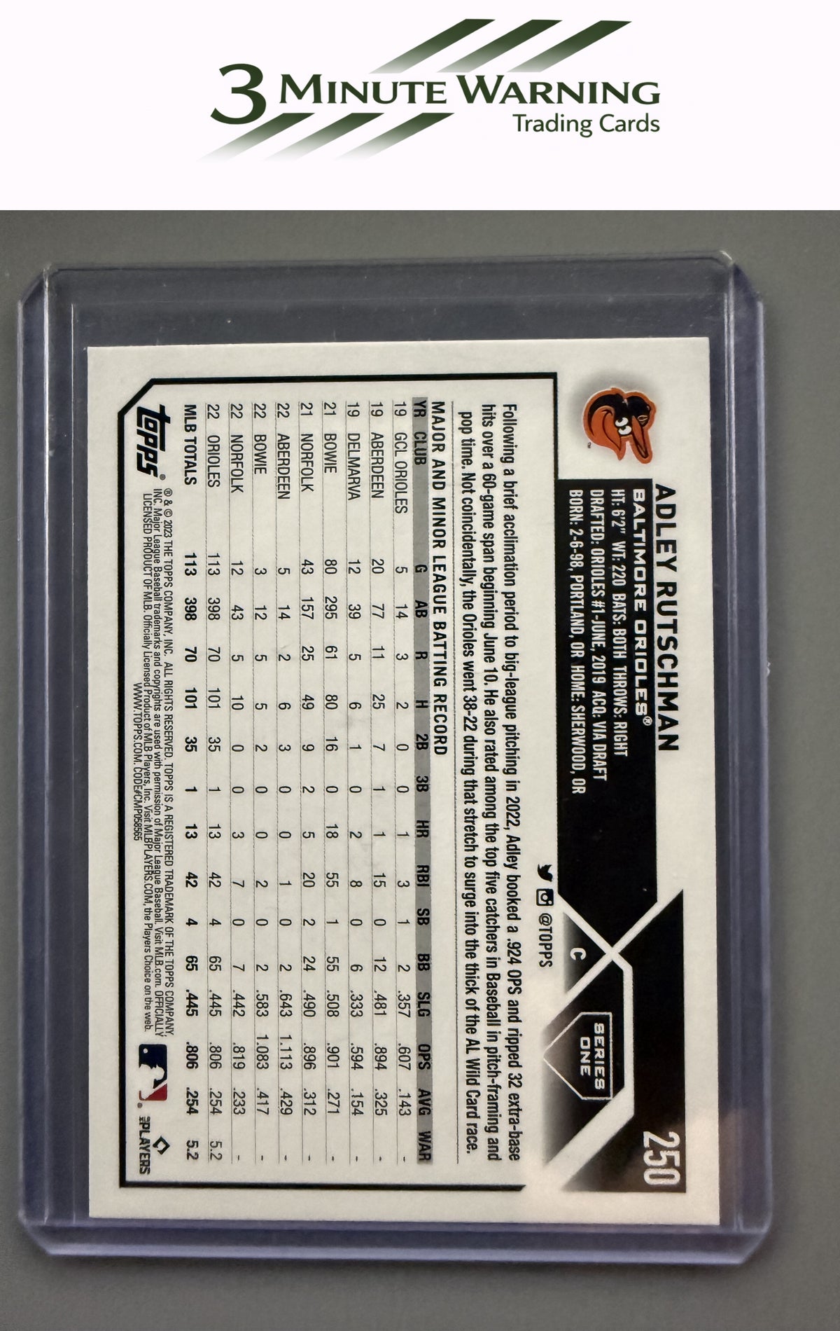 2023 Topps #250 Adley Rutschman