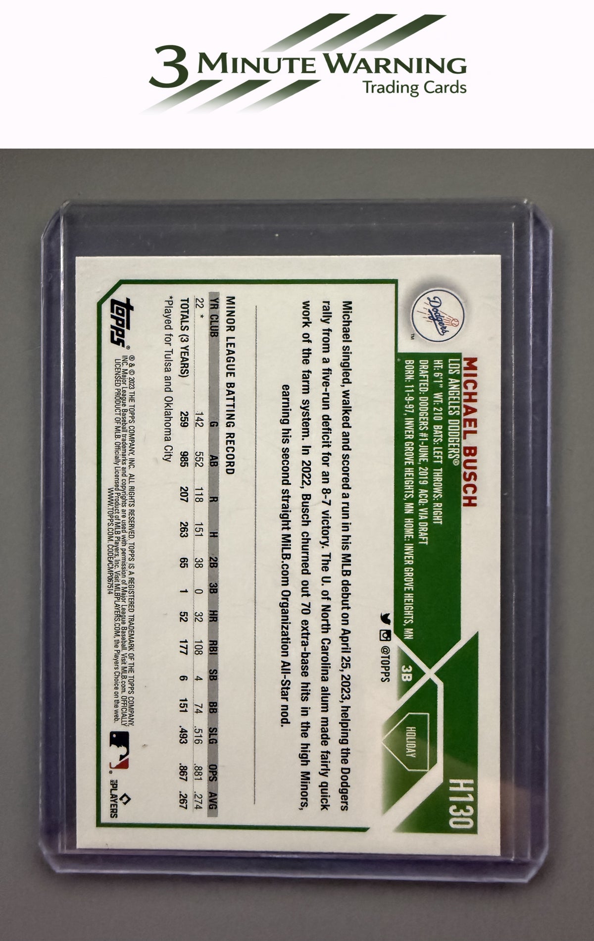 2023 Topps Holiday #H130b Michael Busch