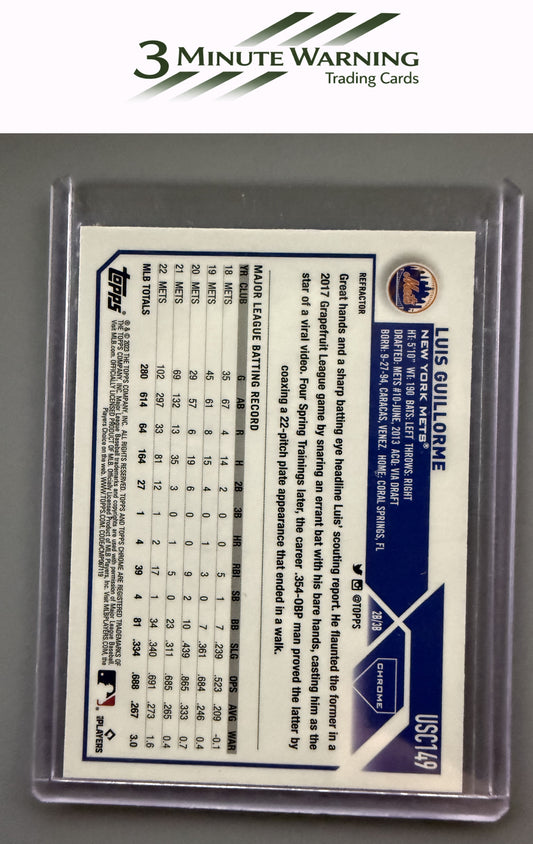 2023 Topps Chrome Update #USC149 Luis Guillorme Refractor