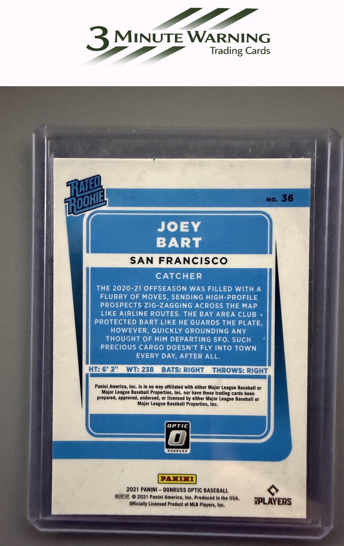 2021 Donruss Optic #36 Joey Bart
