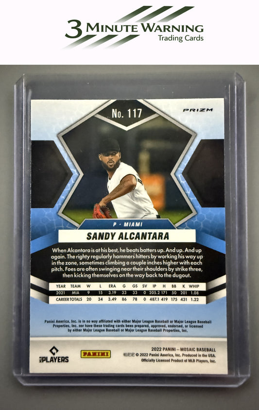 2022 Panini Mosaic #117 Sandy Alcantara Mosaic