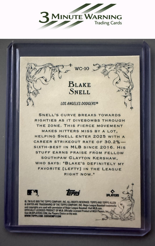 2025 Topps Allen & Ginter #WC-10 Blake Snell Wicked Curves