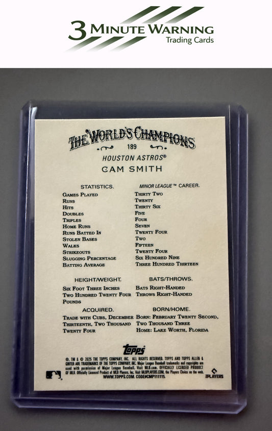 2025 Topps Allen & Ginter #189 Cam Smith