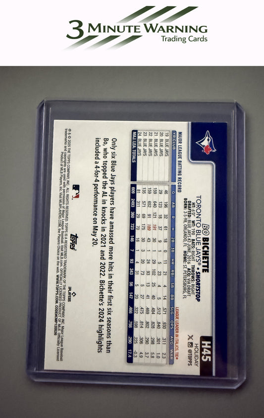 2025 Topps Holiday #H45 Bo Bichette