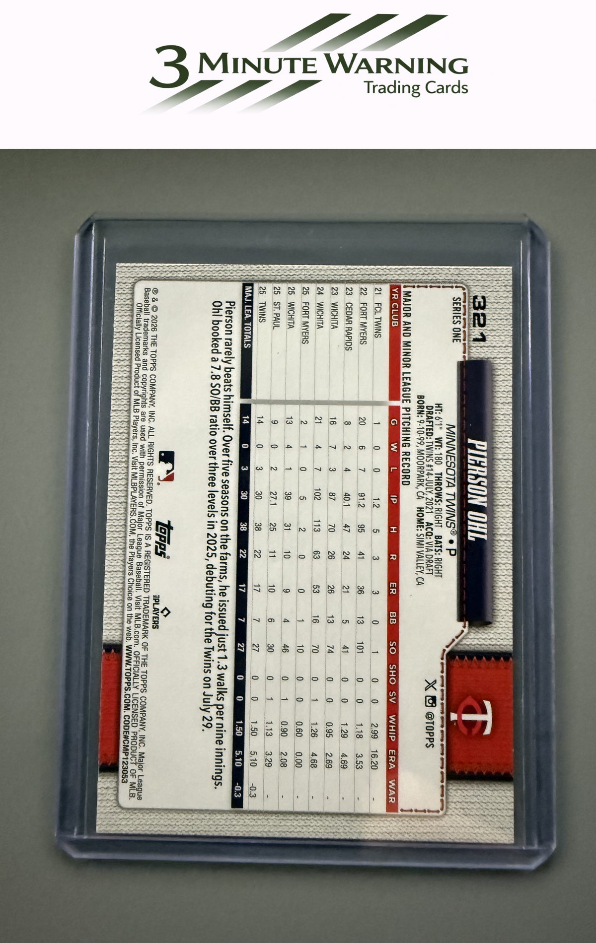 2026 Topps #321 Pierson Ohl