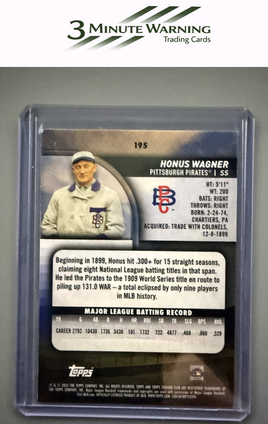 2025 Stadium Club #195 Honus Wagner