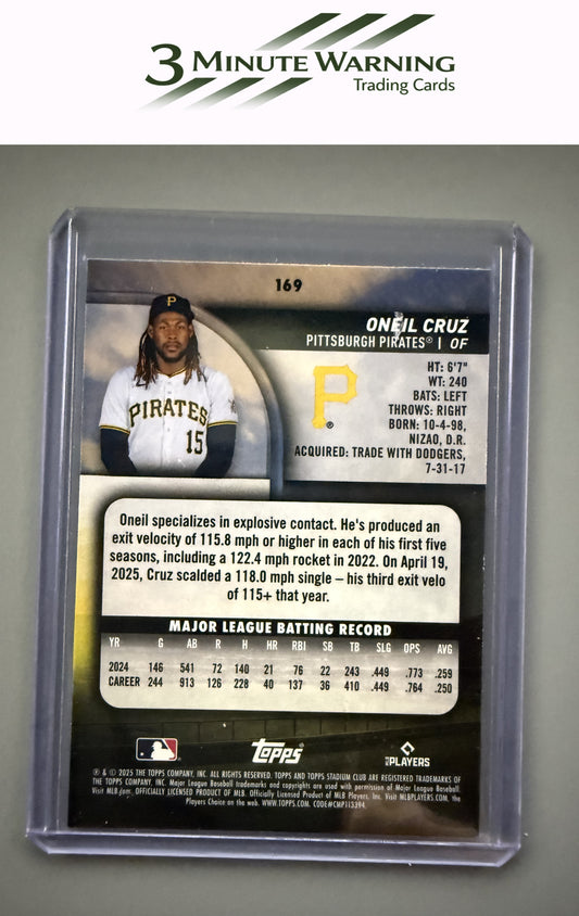 2025 Stadium Club #169 Oneil Cruz