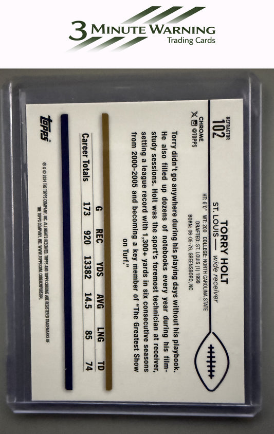 2024 Topps Chrome #102 Torry Holt Refractor