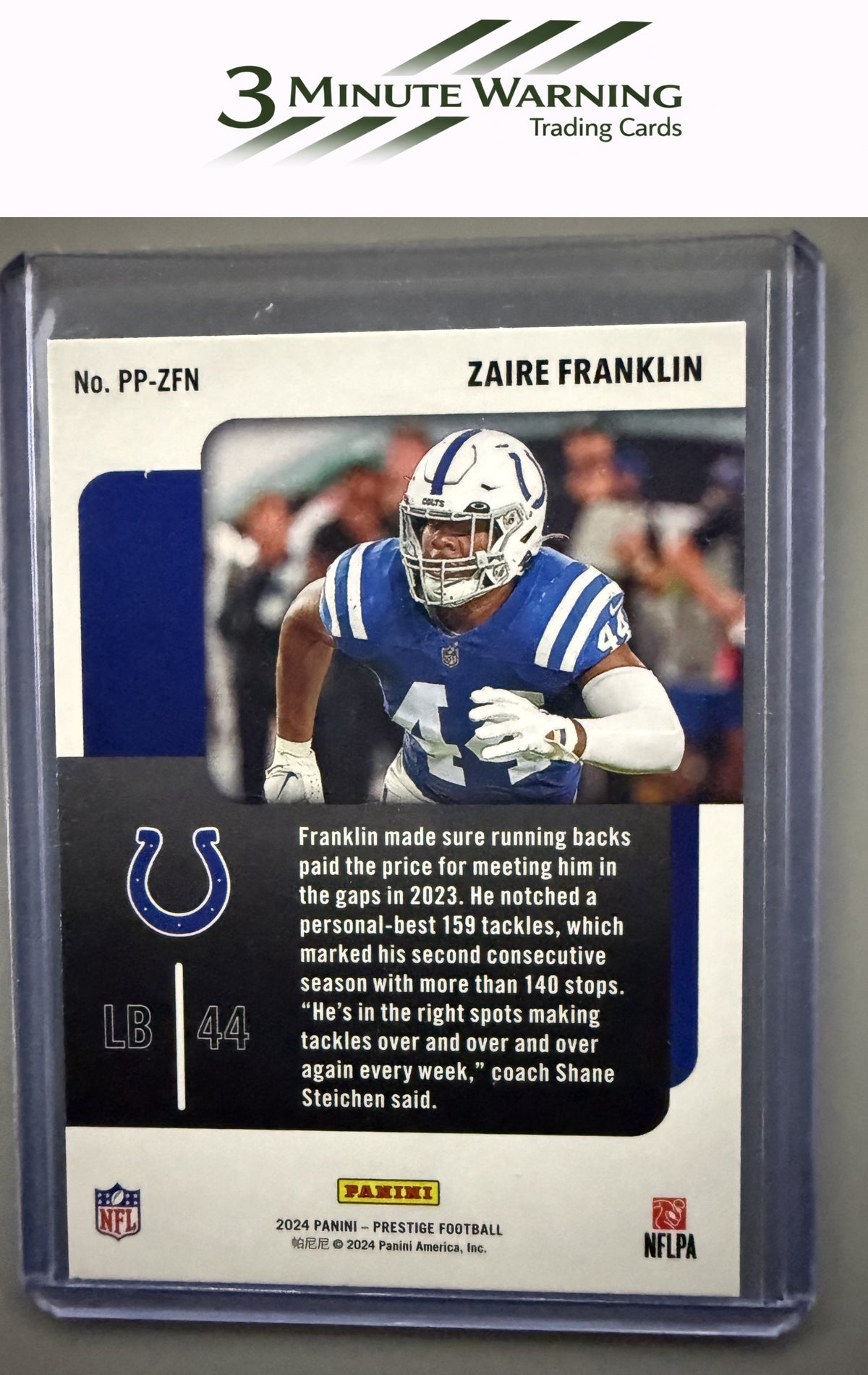 2024 Panini Prestige #PP-ZFN Zaire Franklin Prestigious Pros