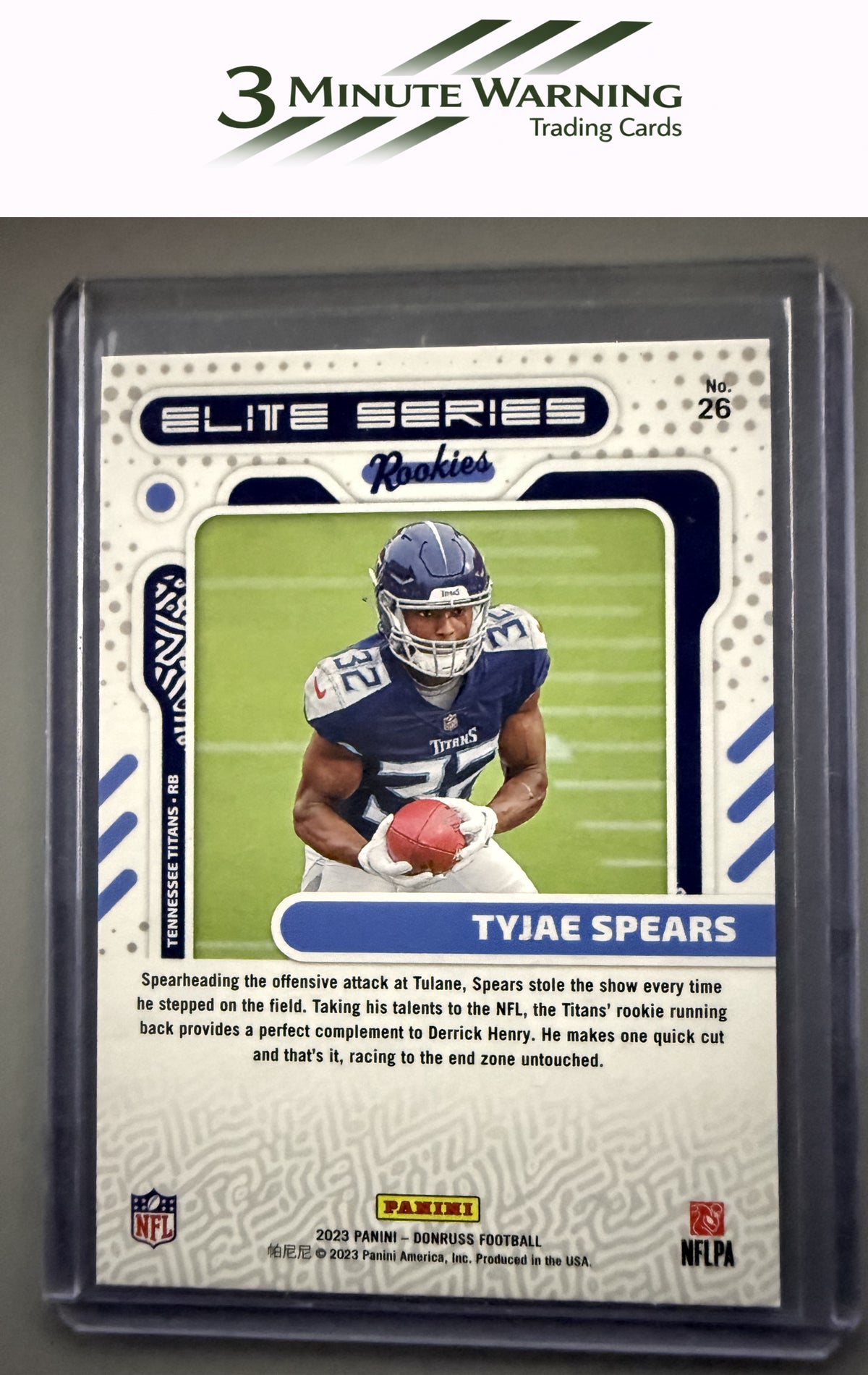 2023 Donruss #26 Tyjae Spears Elite Series Rookies