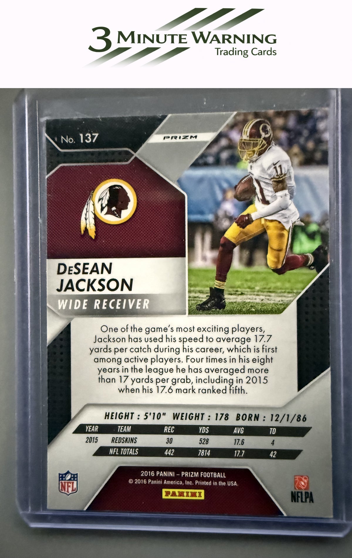 2016 Panini Prizm #137 DeSean Jackson Prizm