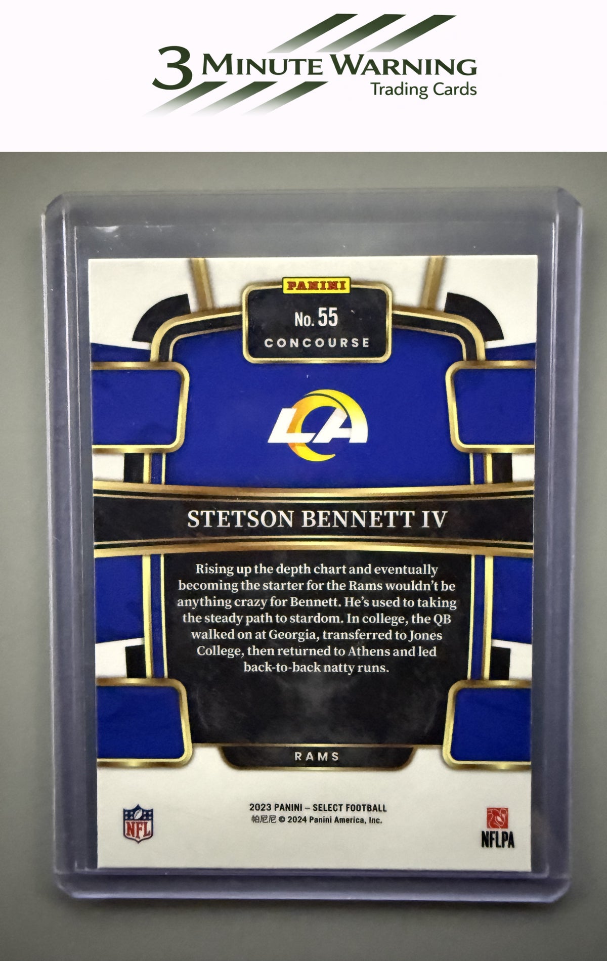 2023 Panini Select #55 Stetson Bennett IV