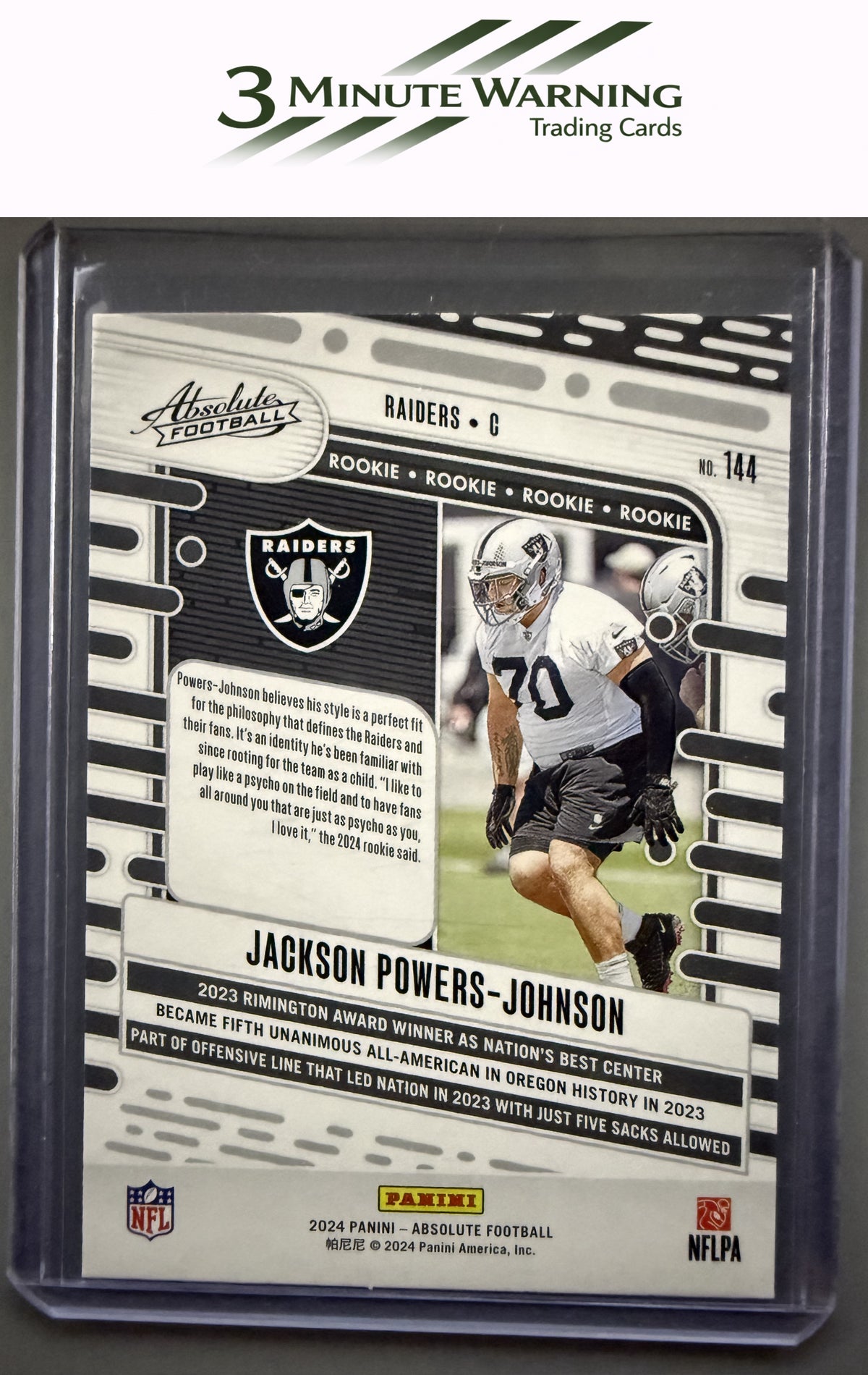 2024 Panini Absolute #144 Jackson Powers-Johnson Retail