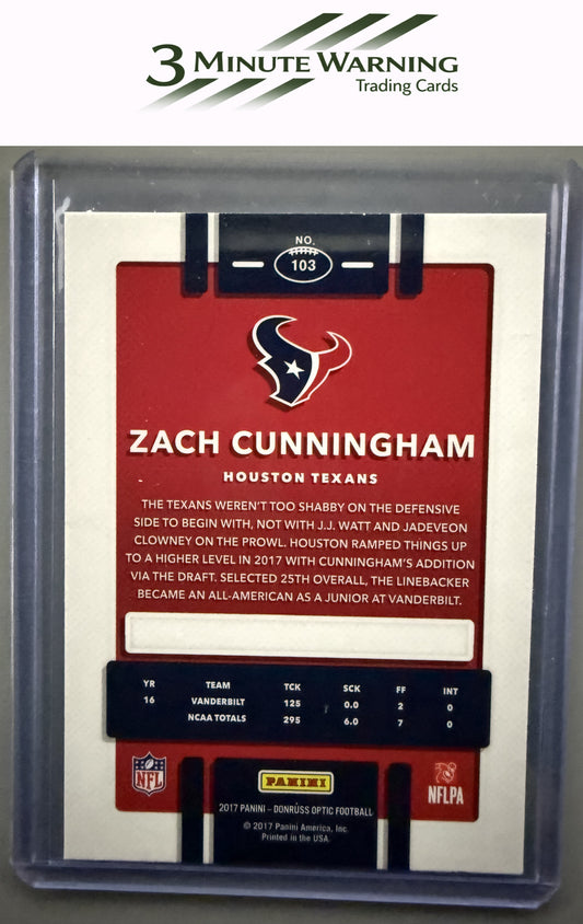 2017 Donruss Optic #103 Zach Cunningham