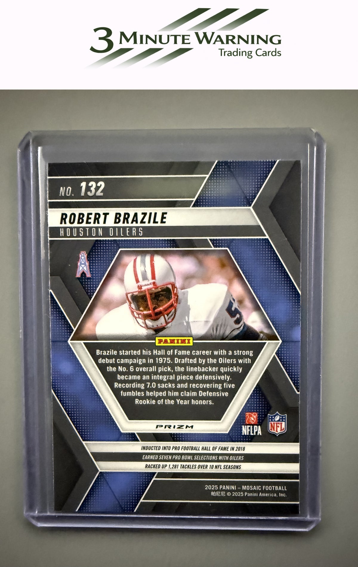 2025 Panini Mosaic #132 Robert Brazile Mosaic Camo Pink