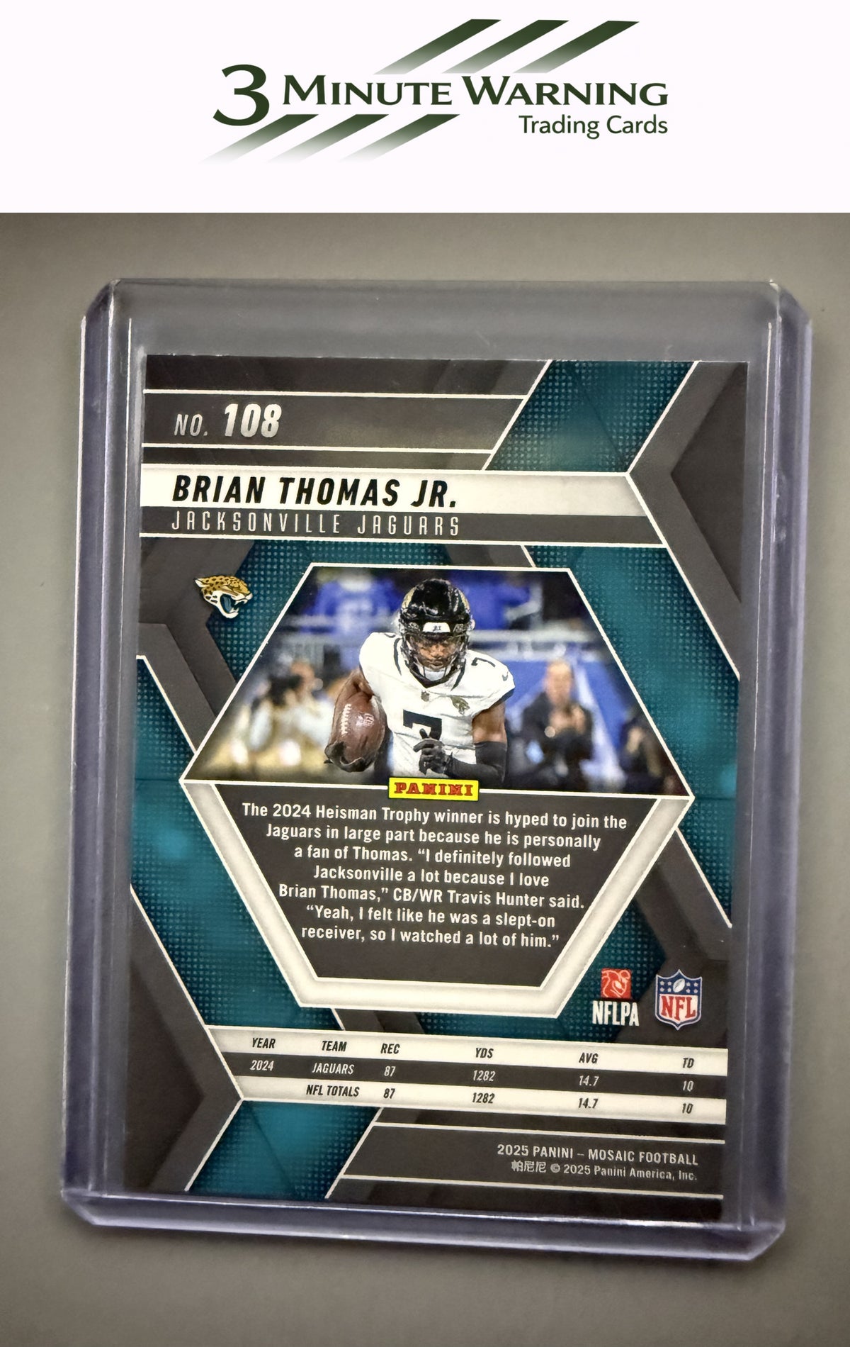2025 Panini Mosaic #108 Brian Thomas Jr.