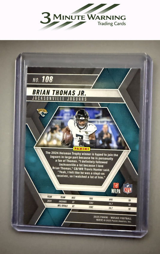2025 Panini Mosaic #108 Brian Thomas Jr.