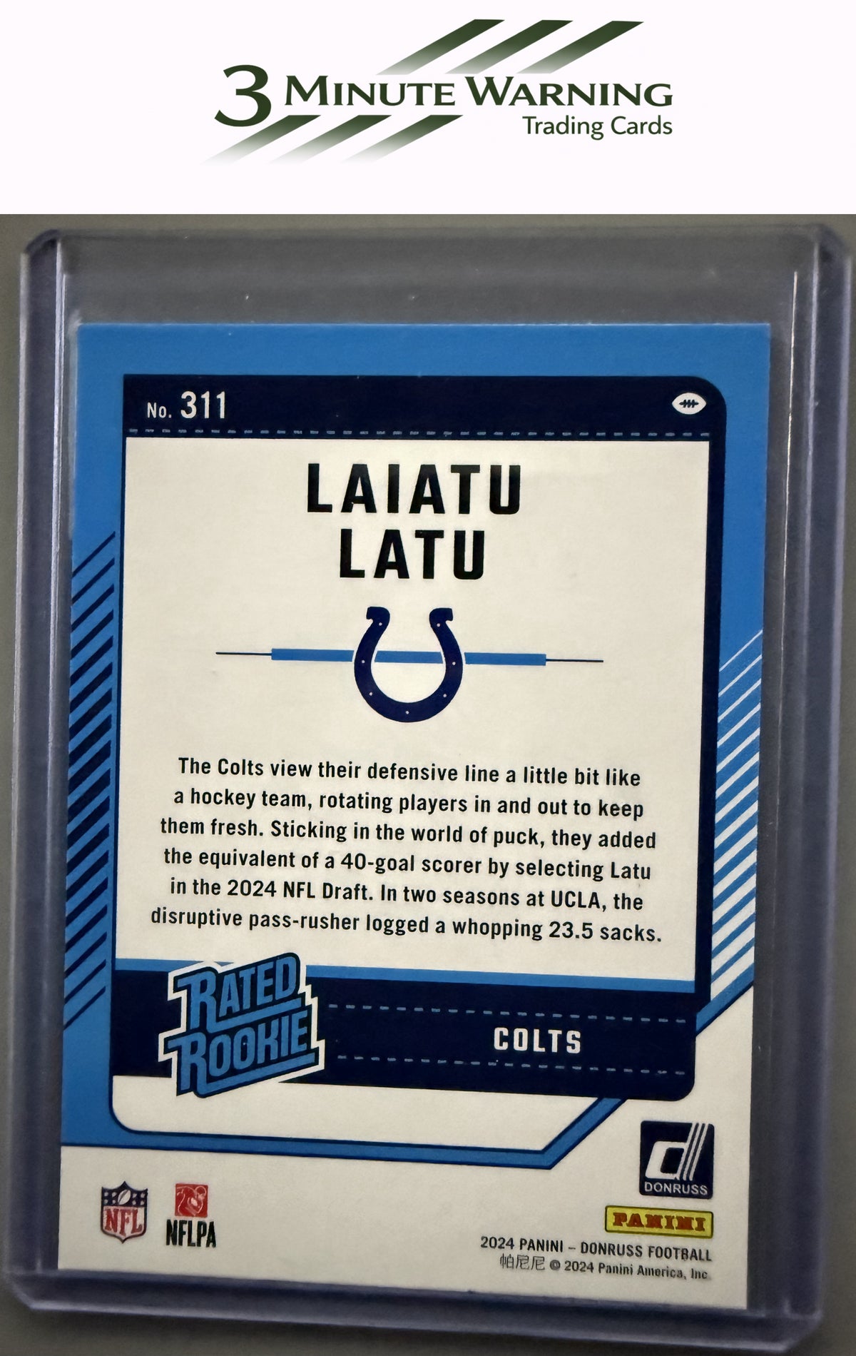 2024 Donruss #311 Laiatu Latu