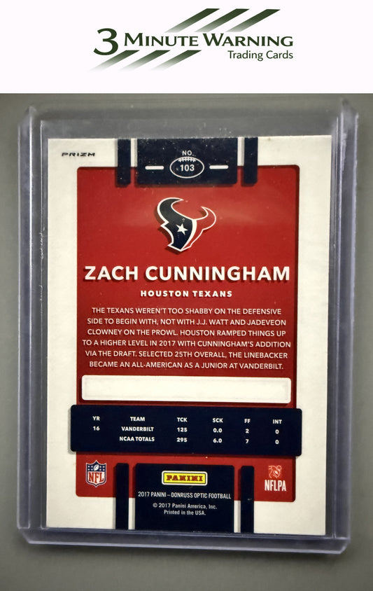 2017 Donruss Optic #103 Zach Cunningham Holo