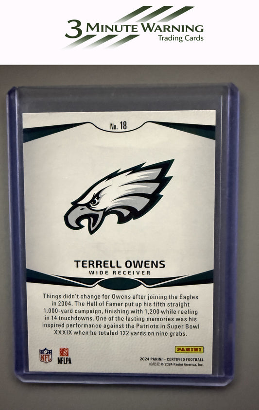 2024 Panini Certified #18 Terrell Owens Immortals