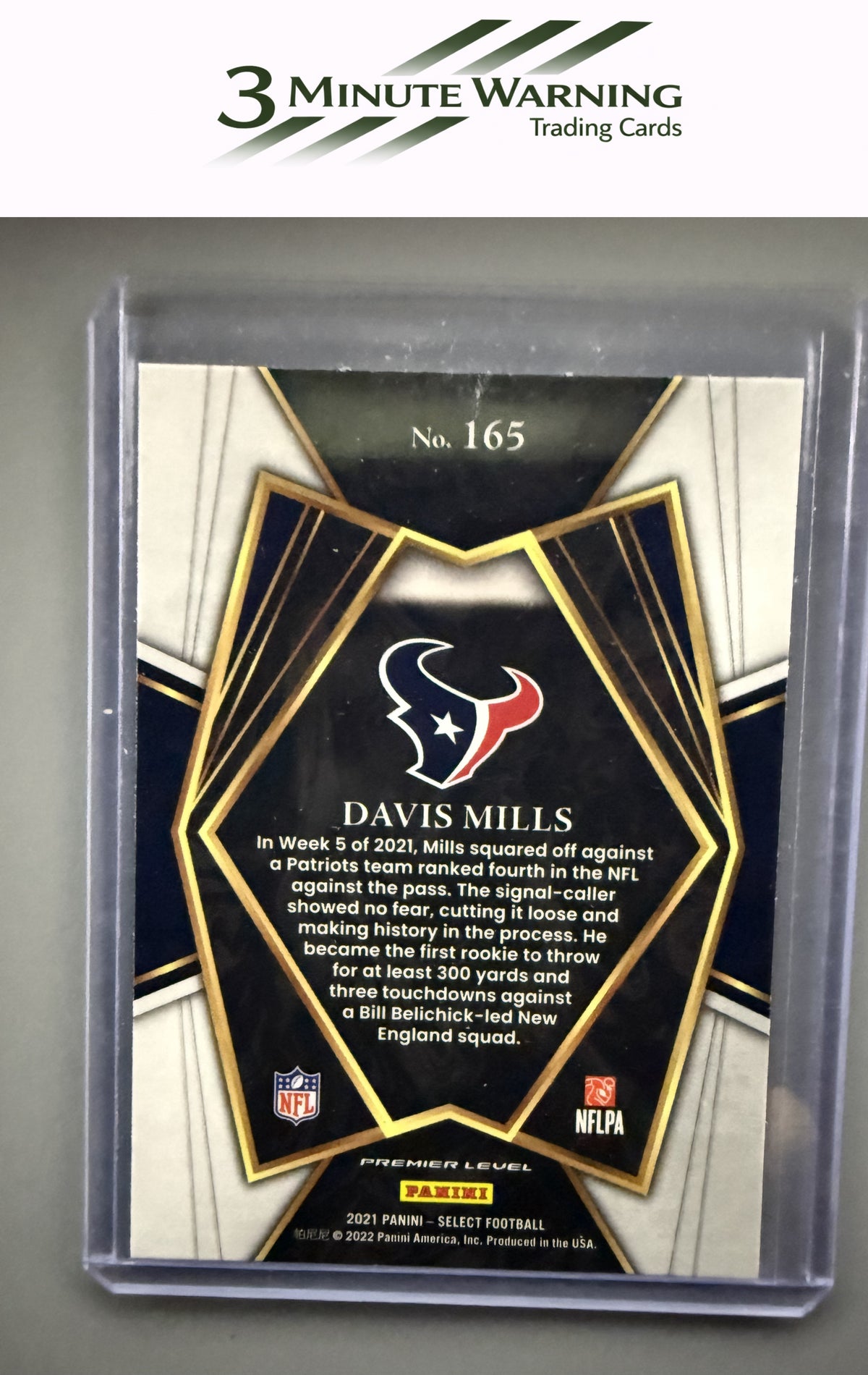 2021 Panini Select #165 Davis Mills
