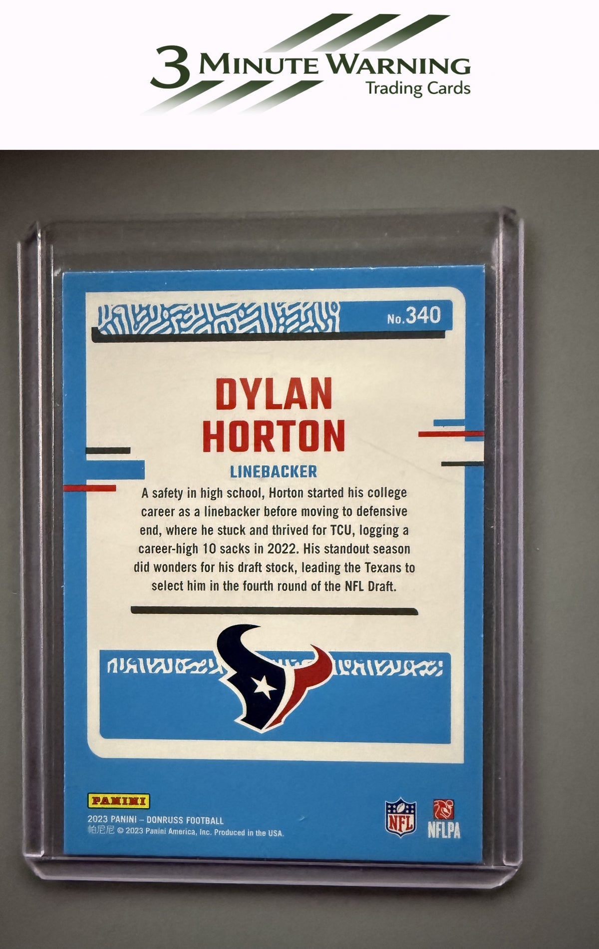 2023 Donruss #340 Dylan Horton