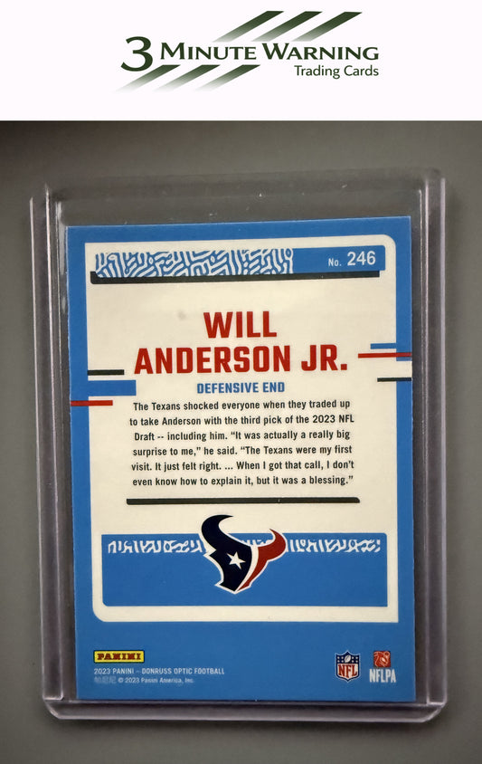 2023 Donruss Optic #246 Will Anderson Jr.