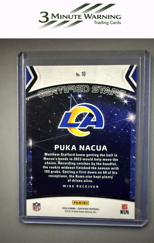 2024 Panini Certified #10 Puka Nacua Certified Stars