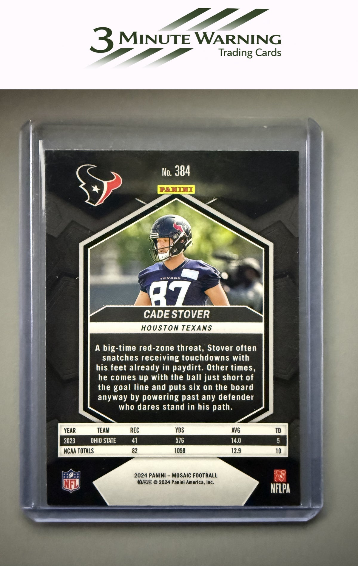 2024 Panini Mosaic #384 Cade Stover