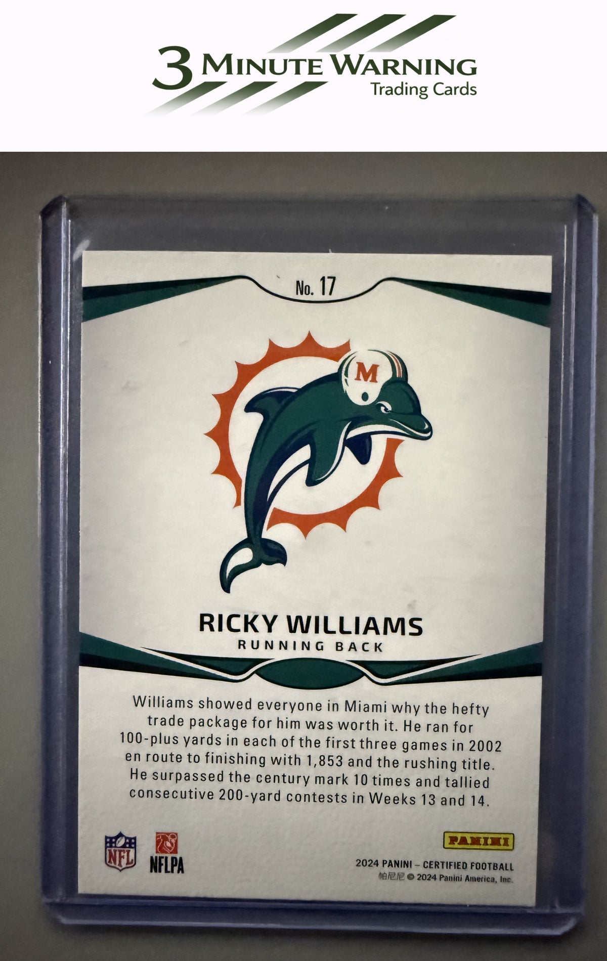 2024 Panini Certified #17 Ricky Williams Immortals