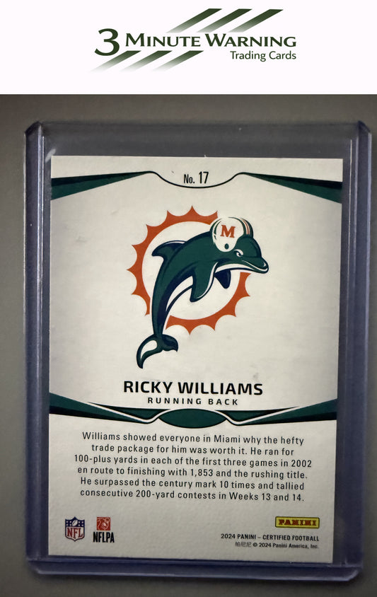 2024 Panini Certified #17 Ricky Williams Immortals