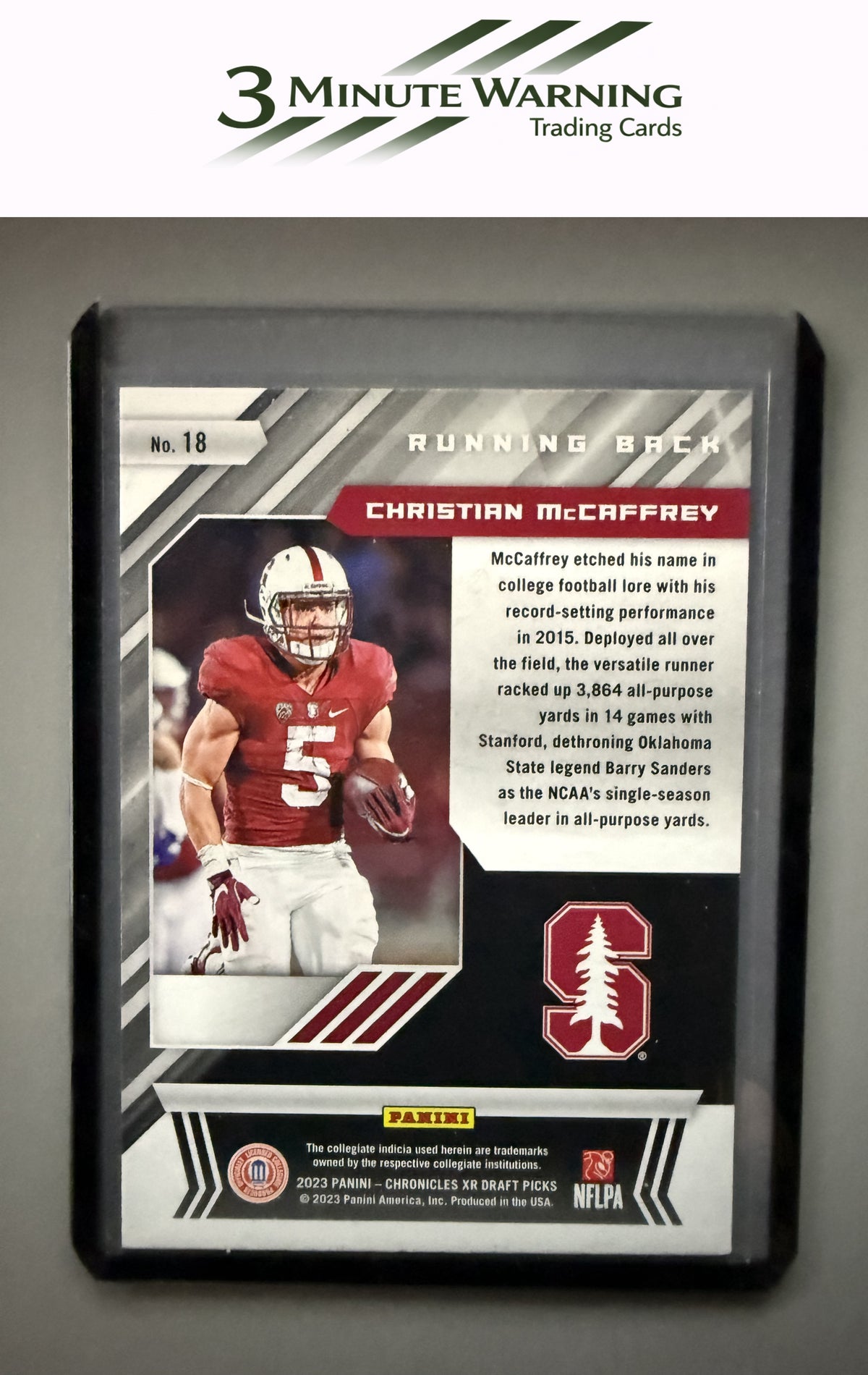 2023 Panini Chronicles Draft Picks #18 Christian McCaffrey XR